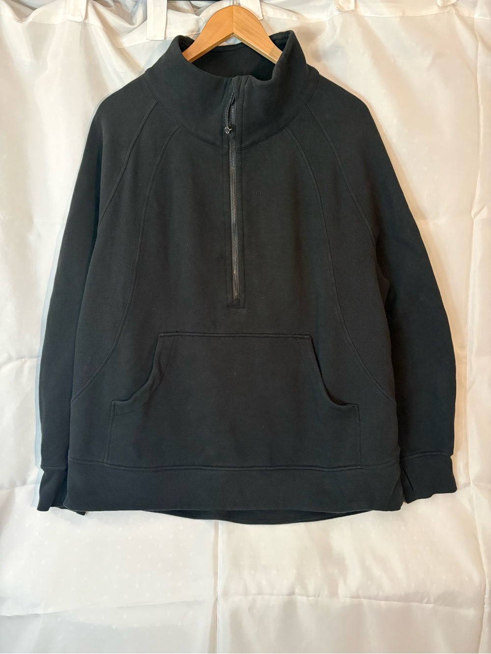 Lululemon Men’s XL/XXL Black 1/2 Half Zip Soft Jacket Hoodie RN106259 CA35801